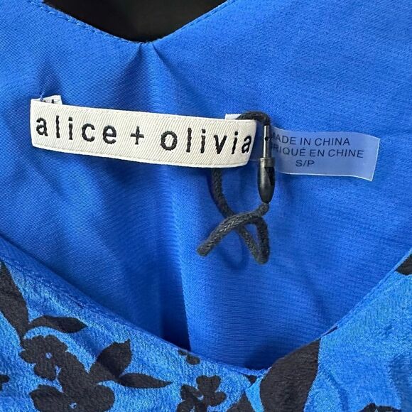 Alice + Olivia Lavonia Asymmetrical Draped Tank Size SP - Picture 6 of 8